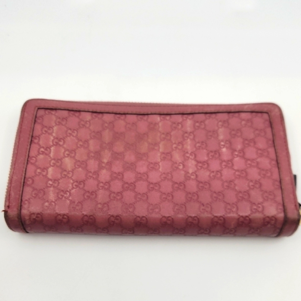 Gucci Rose Pink Long Zip Wallet with Gold Emblem See Description - Picture 5 of 11